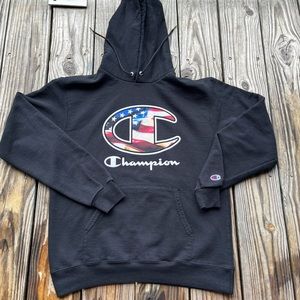 Champion Eco Authentic Long Sleeve Pullover Hoodie Men's Size M